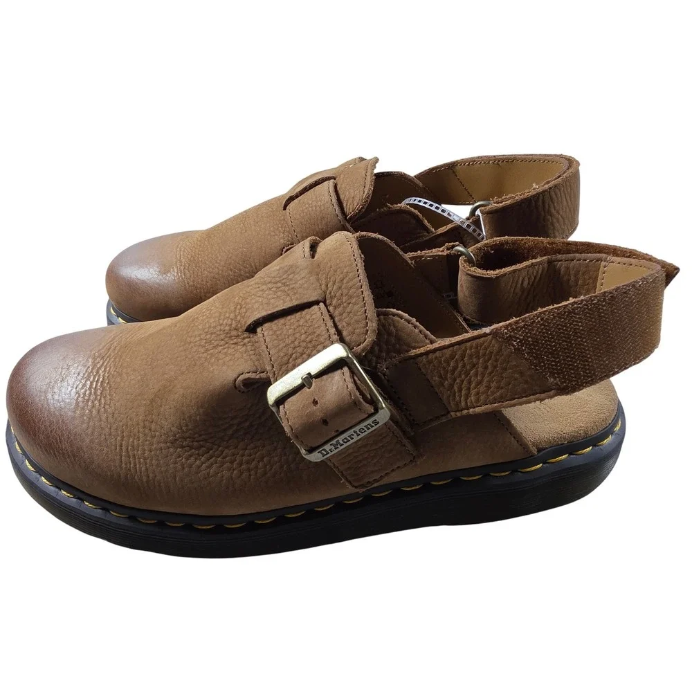 Dr.‎ Martens Jorge II Tan Ambassador Leather Slingback Mules Sandals Mens 10
